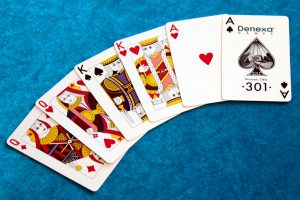 Three consecutive pairs of cards