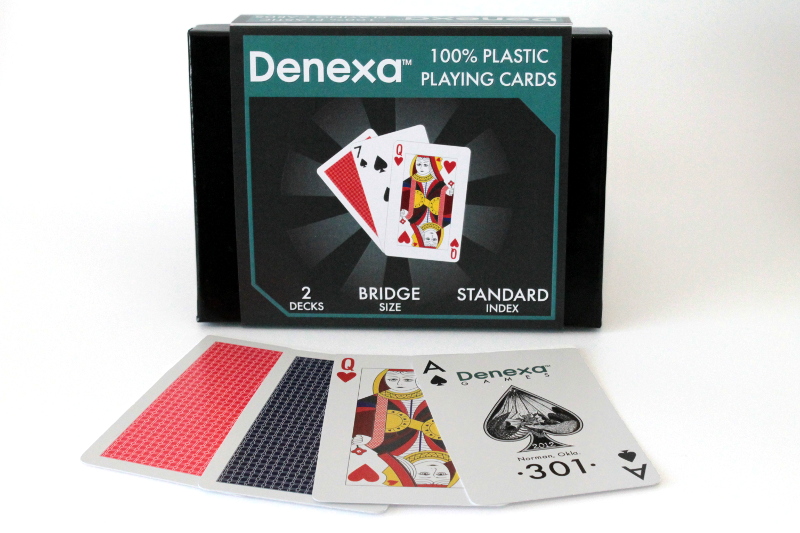 Bridge-Size Plastic Playing Cards: Cardinal Directions - Denexa Games
