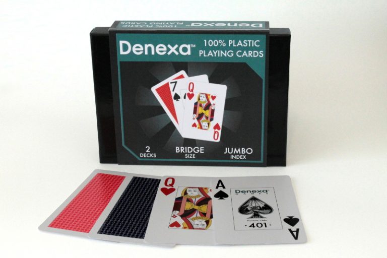 BridgeSize Plastic Playing Cards Cardinal Directions Denexa Games