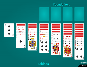Yukon solitaire layout